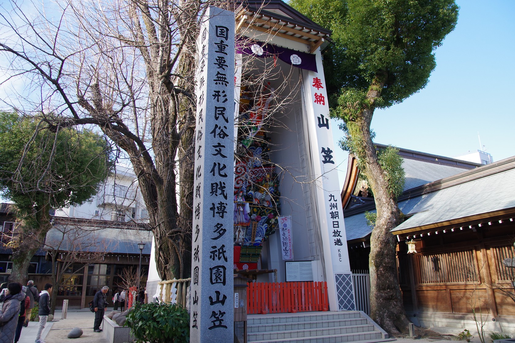 展示中的博多祇園山笠